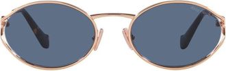 Miu Miu Logo zonnebril - Dames - Zonnebrillen - Roze - 54 MM - Accessoires