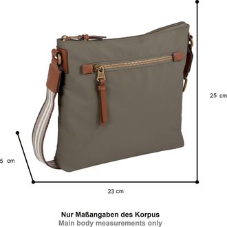 Camel Active Umh&auml;ngetasche CAMEL ACTIVE Bari, Damen, Gr. B/H/T: 23cm x 25cm x 5cm, gr&uuml;n, Nylon, kontrastfarbene Details, Taschen Umh&auml;ngetasche, aus hochwertigem ma