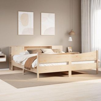 vidaXL Estructura De Cama Sin Colch&oacute;n Madera Maciza De Pino 180x200 Cm Vidaxl