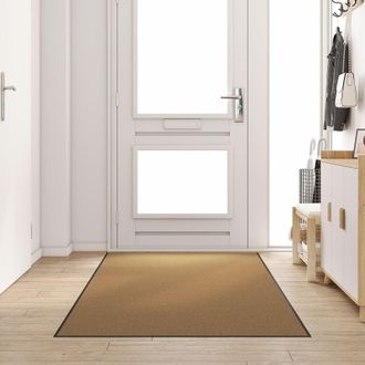 Berkfield Home Washable Doormat Cream 120x300 cm | Size: Medium