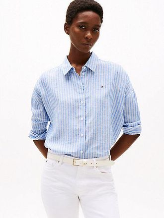 Tommy Hilfiger Relaxed Fit Pure Linen Blouse