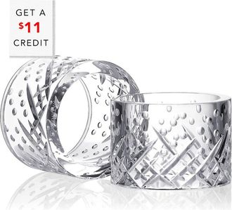 Waterford Set Of 2 Celebrations Napkin Rings With $11 Credit