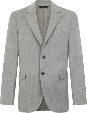 Brooks Brothers Blazer met enkele rij knopen - Grijs