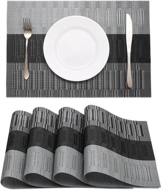 OEM Set Di 4 Tovagliette Resistenti Al Calore E Lavabili Per La Tavola Tovagliette Antiscivolo Intrecciate Per La Cucina
