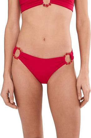 BECCA by Rebecca Virtue Marble Canyon Gracie Ring Side Hipster Bottoms Womens Swimwear Apple : SM, Nylon/Spandex