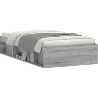 vidaXL Estructura De Cama Gris Sonoma 90x190 Cm Vidaxl