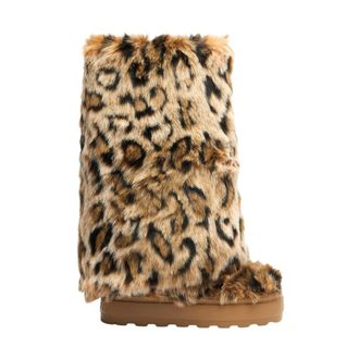 Casadei Schoenen, Dames, Beige, 40 EU, Polyester, Dubbelzijdige hoge laars