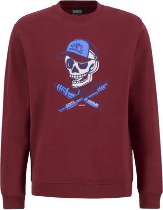 Barbour Vintage Motor Grafische Sweater - Heren - Sweatshirts - Rood - XL - Katoen - Hoodies & sweatvesten