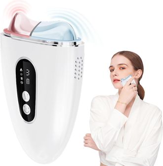 No Brand Dispositivo El&eacute;ctrico Gua Sha Para Tratamiento Facial, Masajeador Facial Y De Cuello Mejorado Con Doble Modo Fr&iacute;o Y Calor, Herramienta Para Esculpir E