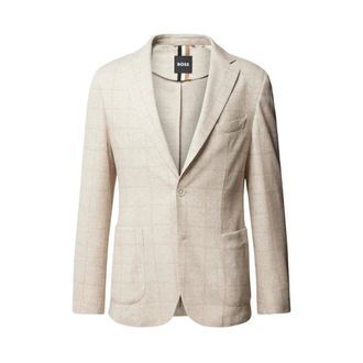 HUGO BOSS Jassen, Heren, Beige, L, Blazers