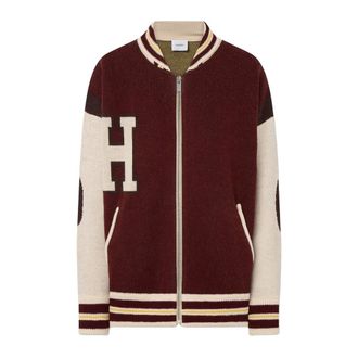 Halfboy Cardigans, female, Red, Size: XS College Bomber