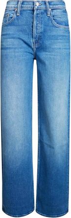 Mother The Rerun Zip Sneak - Dames - Regular Fit Jeans - Blauw - W28 - Denim - Jeans