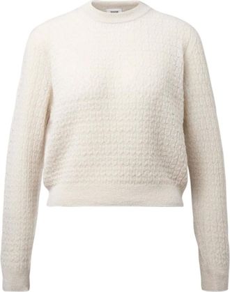 Drykorn Truien & Vesten, Dames, Beige, M, Ronde hals gebreid