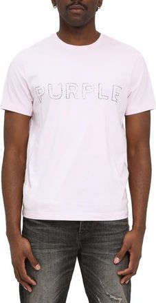 Purple Studded Clean Jersey T-Shirt in Pink at Nordstrom, Size Xx-Large