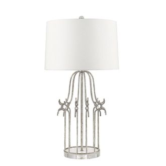 Netlighting Stella 1 Light Table Lamp Silver E27