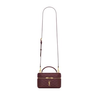 Saint Laurent Gaby Vanity Bag - Dames - Tassen - Rood - Maat: ONE Size Leer