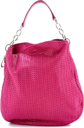 Dior Soft Lady Woven Leather Large hobo bag - Paars