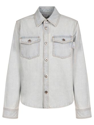 Bottega Veneta Extra Bleached Dirty Denim Shirt