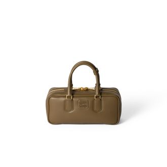 Miu Miu Arcadie Leather Bag, Woman, Tundra