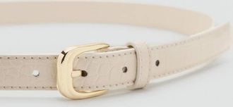 Mango Cintura sottile effetto pelle cocco grezzo - Donna - XL - MANGO