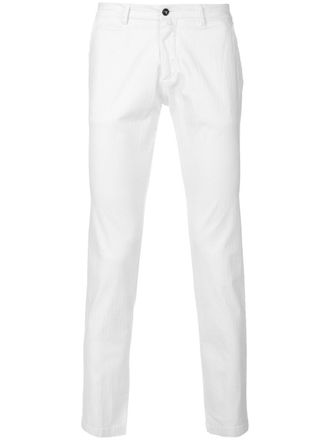 BRIGLIA 1949 slim-fit chino trousers - White