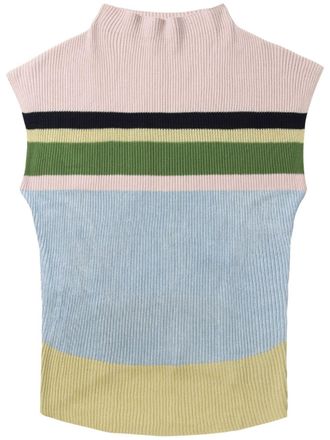 Kiko Kostadinov stripe-pattern vest - Pink