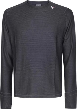 Roa Ashi Wool Tencel Baselayer Lange Mouw - Heren - Sport - Zwart - Maat: M Wol