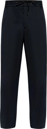 Moncler DRAWSTRING COTTON TROUSERS Size: 50, colour: NAVY