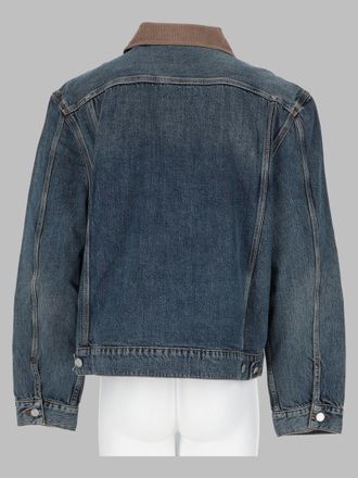 Frame Denim Cotton-Lyocell Denim Jacket - Blue