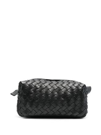 Officine Creative Leren toilettas - Zwart
