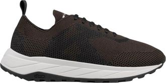 Kiton Ksy 26 Sneakers - Heren - Sneakers - Bruin - 41 1/2 EU - Wol - Schoenen