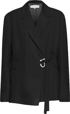 J.W.Anderson wrap-design blazer - Black