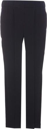 Brunello Cucinelli Navy Tailored Straight-Leg Trousers, Brand Size 38 (US Size 4)