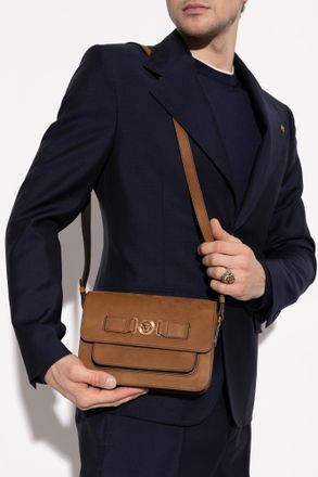 Versace Shoulder Bag Medusa Biggie, Mens, Brown