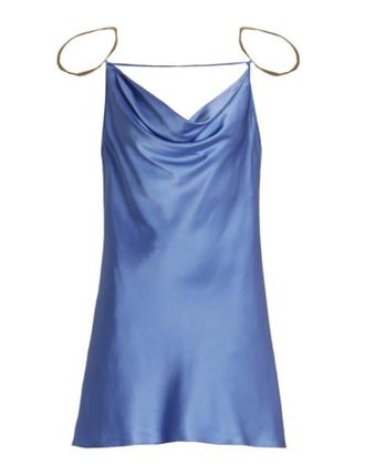 Cult Gaia Tahoe Blue Azariah Mini Dress Size S