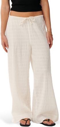 Rip Curl Islands Texture Cover-Up Pants in Bone at Nordstrom, Size Xx-Small