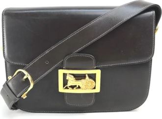 Celine Tweedehands leren schoudertassen - Dames - Vintage Schoudertas - Bruin - ONE Size - Vintage