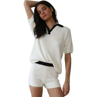 Callahan Doris Oversized Polo - Womens in Creme at Nordstrom, Size X-Small