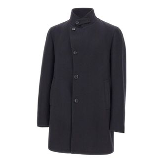 Tagliatore Gordon Coat - Heren - Mantel - Blauw - S - Wol - Jassen