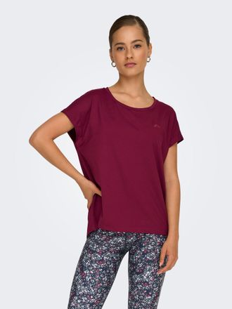 Only Play Trainingsshirt ONLY PLAY ONPAUBREE SS LOOSE TRAIN TEE - NOOS, Damen, Gr. XS, pink (rhododendron), Jersey, Obermaterial: 88% Polyester, 12% Elasthan, u