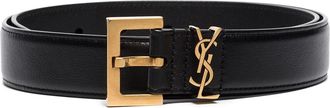 Saint Laurent Cassandre leren riem