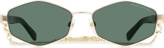 Marc Jacobs MARC 496/S PEF/MT Womens Sunglasses Gold Size 55