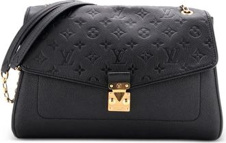 Louis Vuitton Borsa a spalla Saint Germain MM in pelle Empreinte con monogramma - Nero