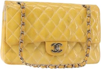Chanel Pre-owned Shoulder Bags, female, Yellow, Size: ONE SIZE Pre-owned Vintage Leather Shoulder Bag