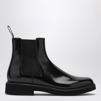 Doucal's Black leather Beatles ankle boot
