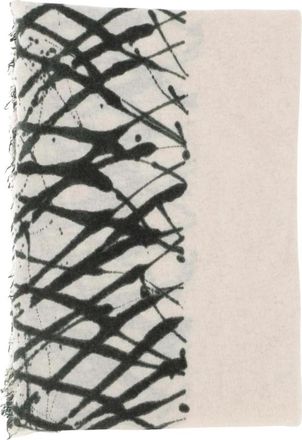Faliero Sarti Grafische Print Kasjmiermix Sjaal - Dames - Zijden sjaals - Beige - ONE Size - Kasjmier - Accessoires