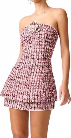 Elliatt Bianca Mini Skirt In Red