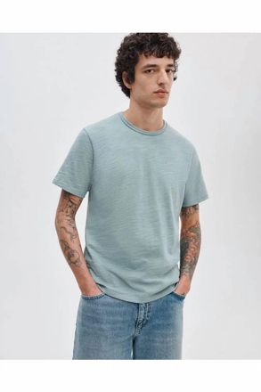 Rag & Bone Classic Slub Tee In Blue-Grey