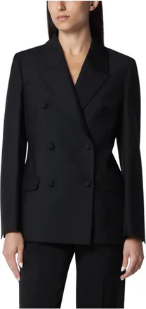 R&oacute;he Jassen, Dames, Zwart, S, Fitted Tuxedo Blazer