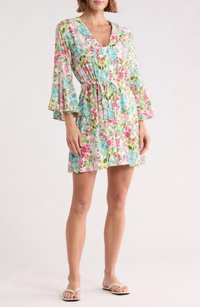 Maaji Joy Cover-Up Kaftan in Blue at Nordstrom Rack, Size Medium